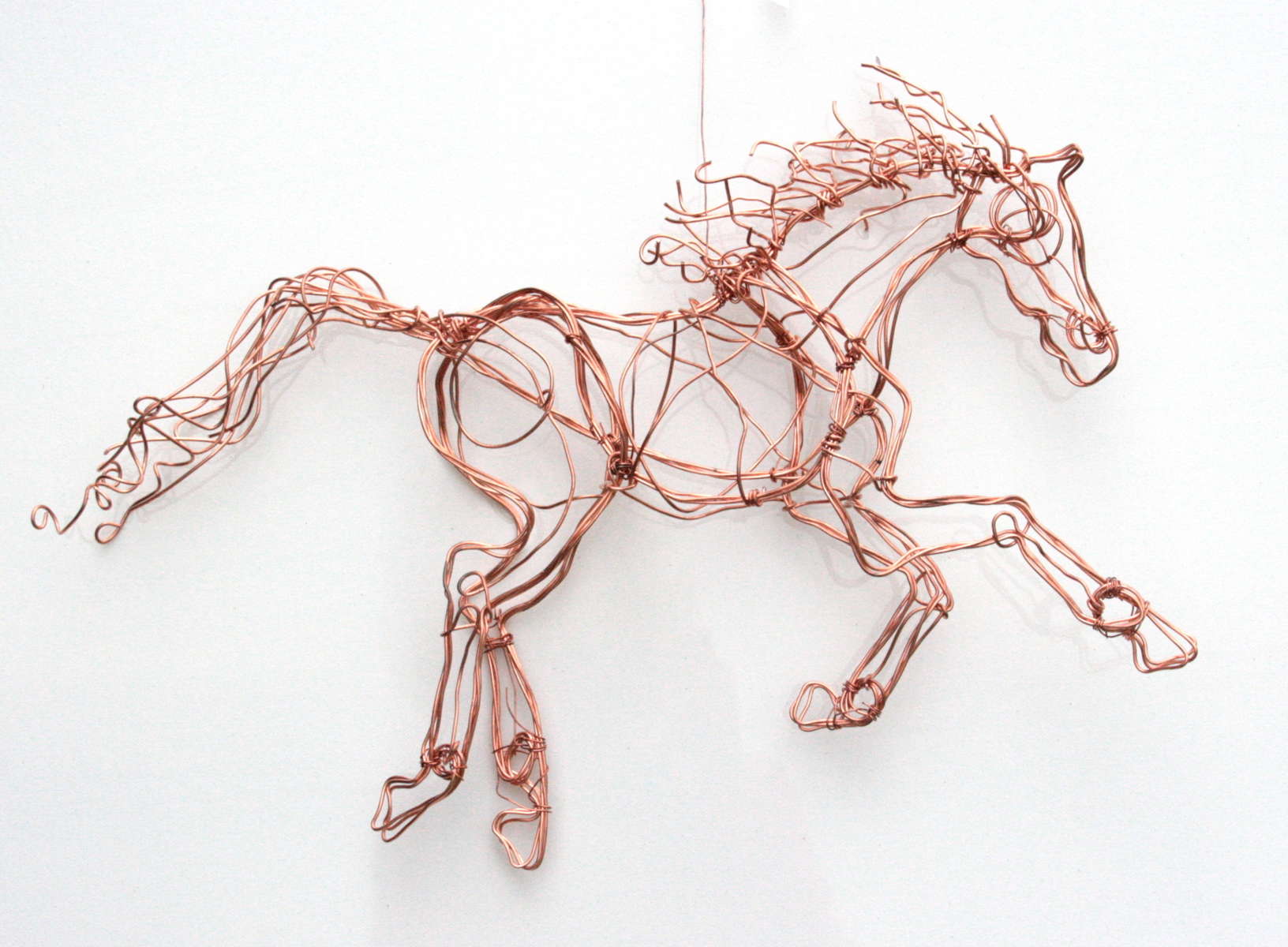 Copper wire horse