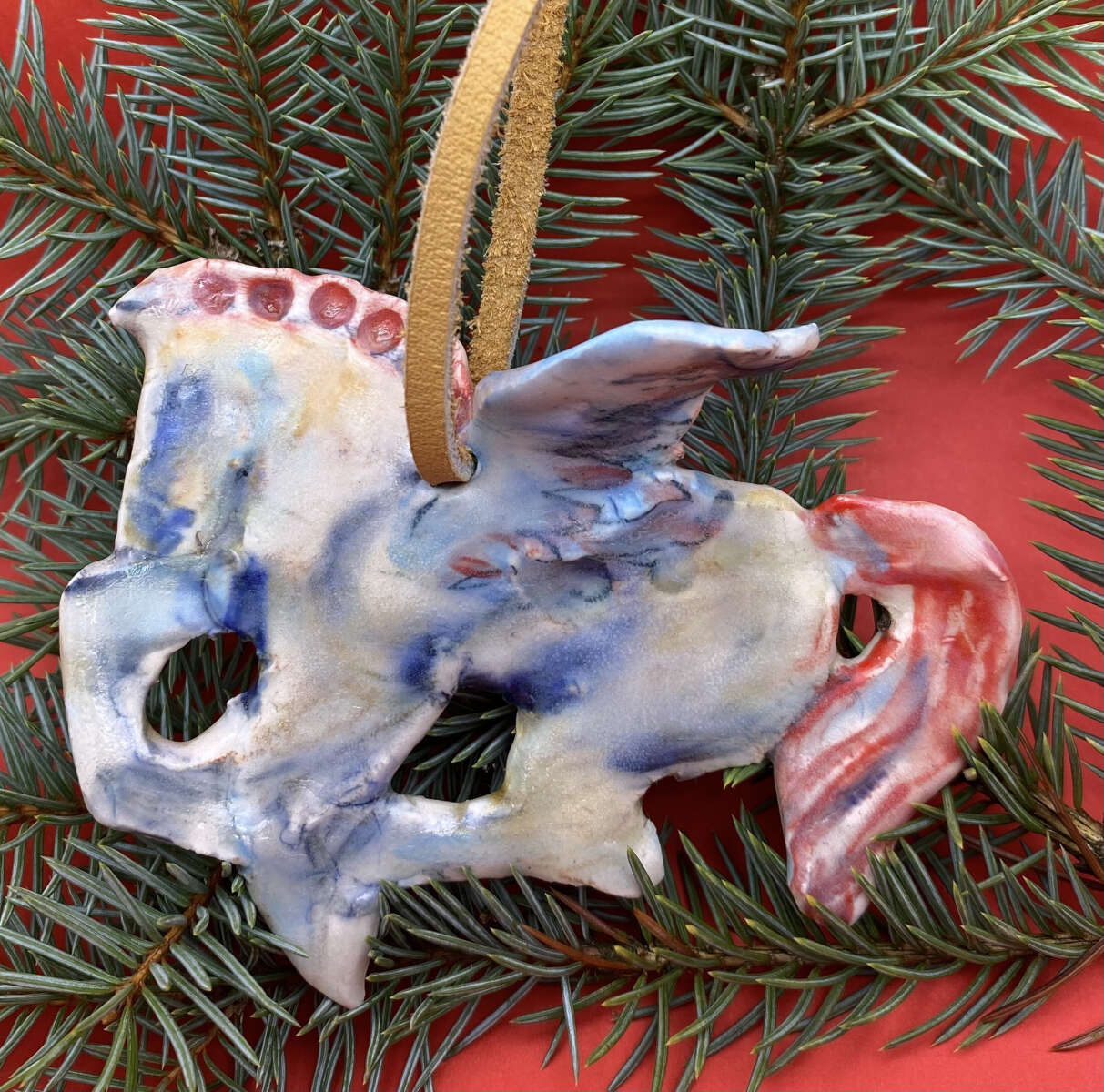 Christmas Winged Horse Ornament Christmas Winged Horse Ornament