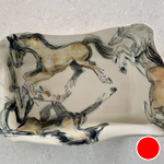 Horses Playing Casserole Dish